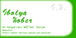 ibolya wober business card